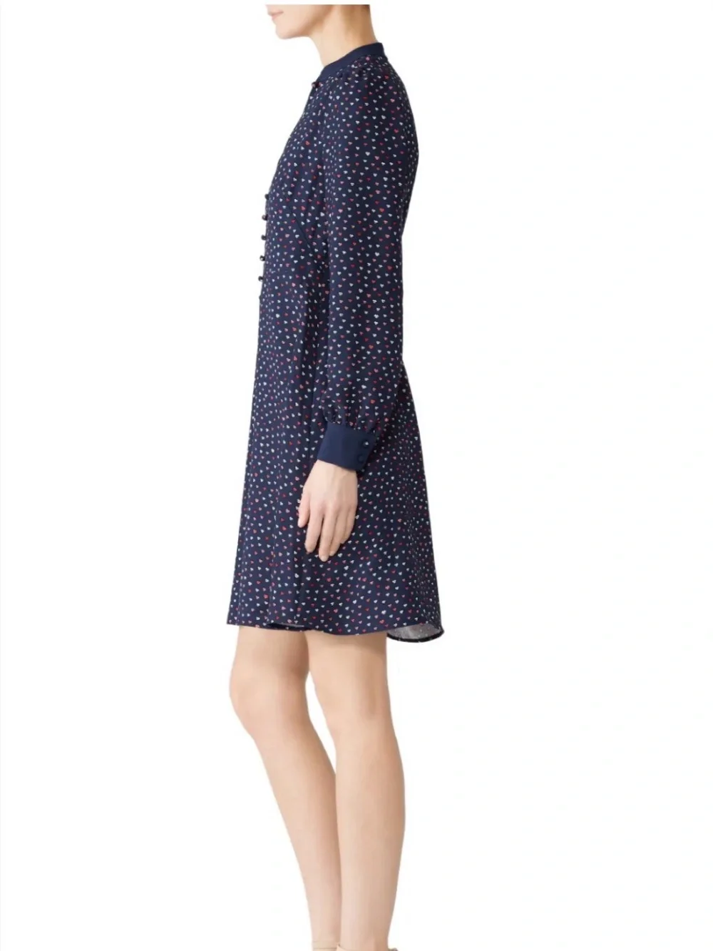 kate spade navy dress with pink heart pattern (NWT)